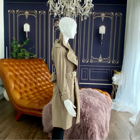 Burberry London Women’s Size 0 Khaki/Tan Trench/Raincoat - Picture 5 of 11